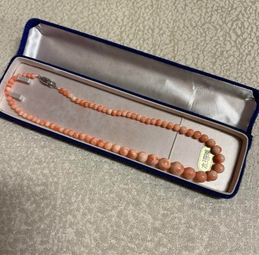 希少品　本珊瑚　ピンク系 ネックレス 約45cm