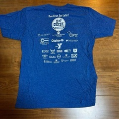 2019 Buda Turkey Trot イベントTシャツ L 青の画像