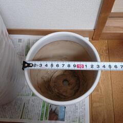 陶器鉢　植木鉢【IS-235】 の画像