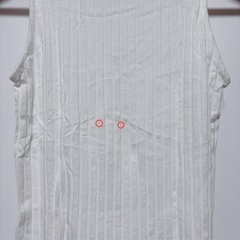 Stradivarius ホワイトリブ編みノースリーブの画像