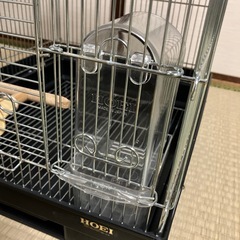 鳥かご　ＨＯＥＩ　３５手のりステンレス　ブラック　ホワイト　の画像