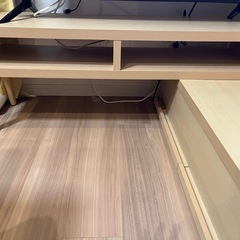 【8/10まで】ニトリの奥行き30cmの薄型伸長式テレビ台の画像