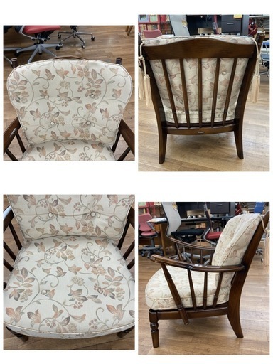 karimoku / カリモク家具 コロニアル シリーズ　アームチェア 2脚 Karimoku カリモク コロニアル アームチェア ヴィンテージ品○E023A204