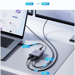llano 4K HDMI切替器 (2-in-1 Out, 双方向) 超小型 4K HDR 3Dコンテンツ対応 PS5・4 / Nintendo Switch/Xbox 360 /Fire TV Stickの画像