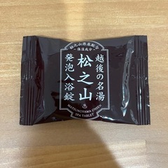 越後の名湯入浴剤4錠の画像