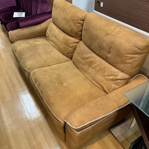 【リサイクル市場エコ伊川谷】2人掛けソファ 電動リクライニング 幅192 奥行き83 高さ95cm【取りに来られる方限定】