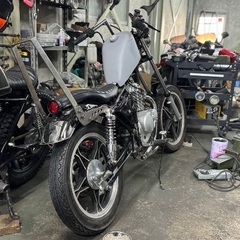 ■GN125H ロングフォークチョッパー　現状の画像