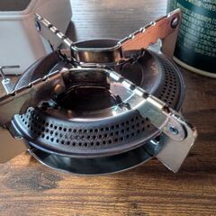 ガスバーナー　CaptainStag　m-6400　ガス付きの画像