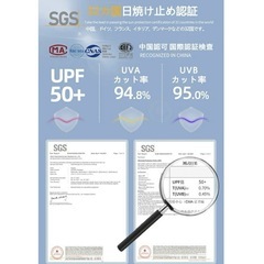 新品　UVカット ライトグリーン　パーカー 接触冷感 UPF50+フリーサイズ の画像