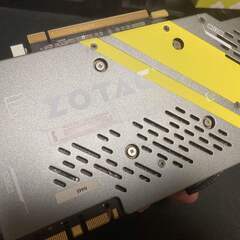 グラフィックボード ZOTAC GTX1070 中古 通電、映像出力確認済み グラボの画像
