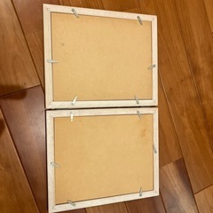 かわいい木製フォトフレームの画像