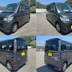 【購入者決定しました】😊ルークスハイウエイスター😀綺麗な車両です😀車検付きR8年7月🤞豪華装備🤞プッシュスタート/スマートキー/左パワースライドドア/純正14インチアルミホイール/純正HIDヘッドライト/オートライト/😃社外ナビテレビ/CD/DVD/👍修復歴なし👍の画像