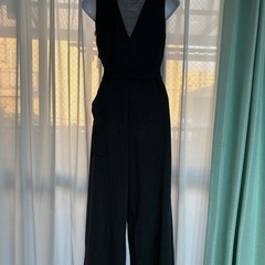 1427.UNIQLOポンチカシュクールオールインワン(ノースリーブ)☆の画像