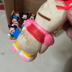 レトロ　昔の昭和のソフビ貯金箱大量14個　ディズニーの画像