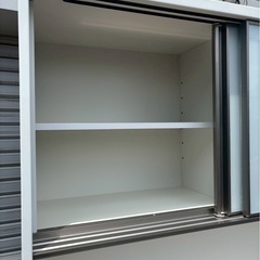 【成約済み】ニトリ 食器棚 キッチンボード ホワイト アルミナ2 120KBの画像