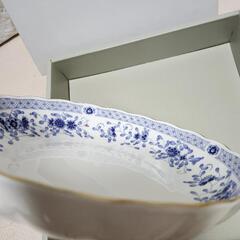 NARUMI 花柄 丸型皿　25cm サービスボール　ボーンチャイナの画像