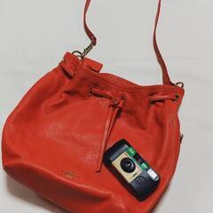 コーチ　本革　巾着ショルダーの画像