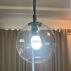 ニトリ　ペンダントライト　VERRE 3 クリアの画像