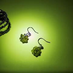 ビーズアクセサリーピアス&指輪の画像