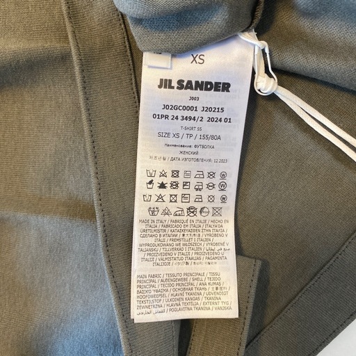 【一点限り】正規品　ジルサンダー　Tシャツ　xs メンズ　レディース　Mサイズ相当