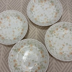 花柄皿　４枚セット　⑥の画像