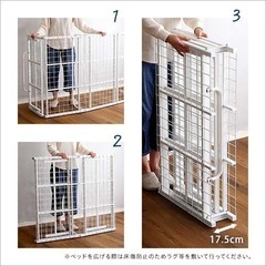 美品　折りたたみベッド　折り畳み　シングルベッドの画像
