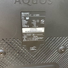 SHARP テレビ　32Vの画像