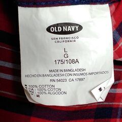 【まだ受付中】中古美品 OLD NAVY オールドネイビー クラシックシャツ チェック柄 綿100% メンズL 早い者勝ちです✨✨の画像