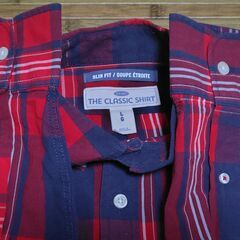 【まだ受付中】中古美品 OLD NAVY オールドネイビー クラシックシャツ チェック柄 綿100% メンズL 早い者勝ちです✨✨の画像