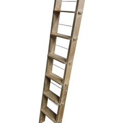 美品　ブックシェルフ アンティークシダー ラダー　高さ約168cm 幅約33cmの画像