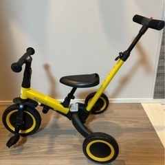 【美品☆お値下げ！】5in1 多機能三輪車 自転車 バランスバイク 三輪から二輪へ転換可能で成長に合わせ長期活用🉑の画像