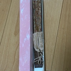 扇子　竹と布製の画像