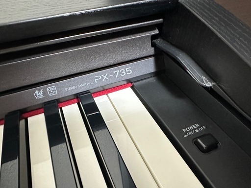 美品！CASIO カシオ Privia 電子ピアノ グランドピアノ　PX-735 ブラック イス付き！