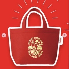 カルビー★エコフェルトミニバッグ 赤★トートバッグ★懸賞 当選品 非売品 2024年の画像