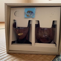 琉球ガラス　ペア　セット　沖縄工芸村の画像