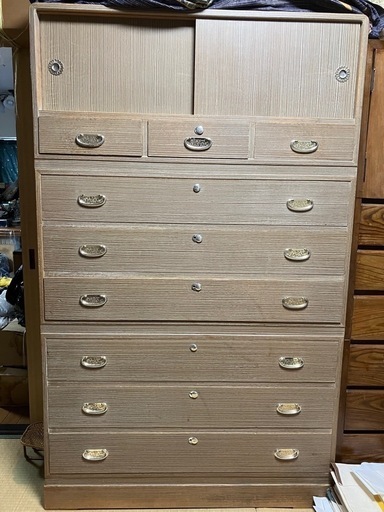 桐箪笥　きりだんす　アンティーク　【骨董品】