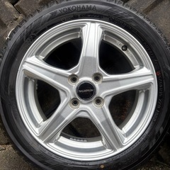 【美品】YOKOHAMA iceGUARD 6 iG60 165/60R15 77Q スタッドレスタイヤ4本セット  軽自動車   の画像