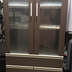 中古⭐︎ニトリ⭐︎食器棚　9月23日頃までの出品 ニトリ食器棚の中古が安い！激安で譲ります・無料であげます