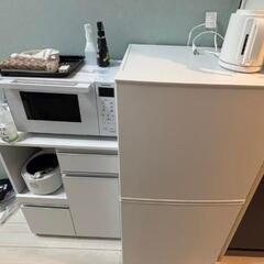 洗濯機 レンジ 冷蔵庫 炊飯器 等  使用期間3ヶ月 単身家電一式 の画像