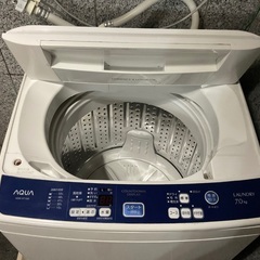 AQUA 2016製 7.0kg 風乾燥機能付　保証期間1ヵ月の画像