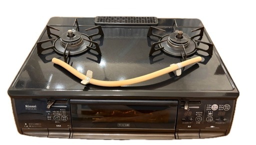 多機能　ガステーブル  ガスコンロ 両面焼き　Rinnai RTE61VA-BC　RTS61AWKR-L 都市ガス用 レンジテーブル付