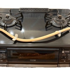 多機能　ガステーブル  ガスコンロ　Rinnai RTE61VA-BC　RTS61AWKR-L 都市ガス用 レンジテーブル付　の画像