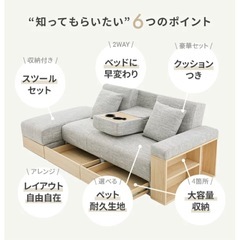 ソファベッドの画像