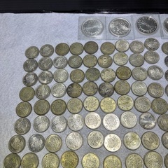 本日限定　140,000円　銀貨　古銭　大量まとめ　100円銀貨223枚　10000円銀貨の画像