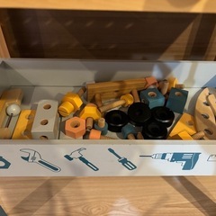 作業台おもちゃ　木製　　の画像