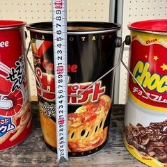 1149😺　空き缶　5個まとめて　お菓子缶　サッポロ　カルビーの画像