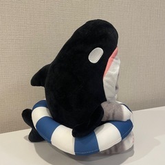 モフサンド　シャチにゃん　サメにゃん　浮き輪　BIGぬいぐるみの画像