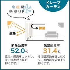 花粉キャッチ遮像遮熱ミラーレースカーテンとドレーブカーテンの画像