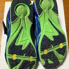 子供靴／SUPERSTAR キッズスポーツシューズ 青緑　24.5cmの画像