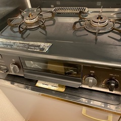 プロパン用　2口ガスコンロ